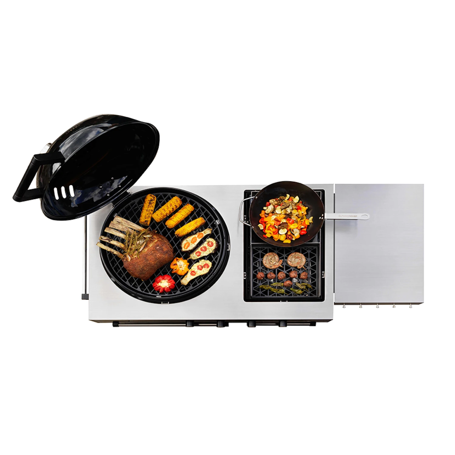Outdoorchef Gaskugelgrill Lugano 570 G EVO, Schwarz 2 Outdoorchef Gaskugelgrill Lugano 570 G EVO, Schwarz – Bild 2
