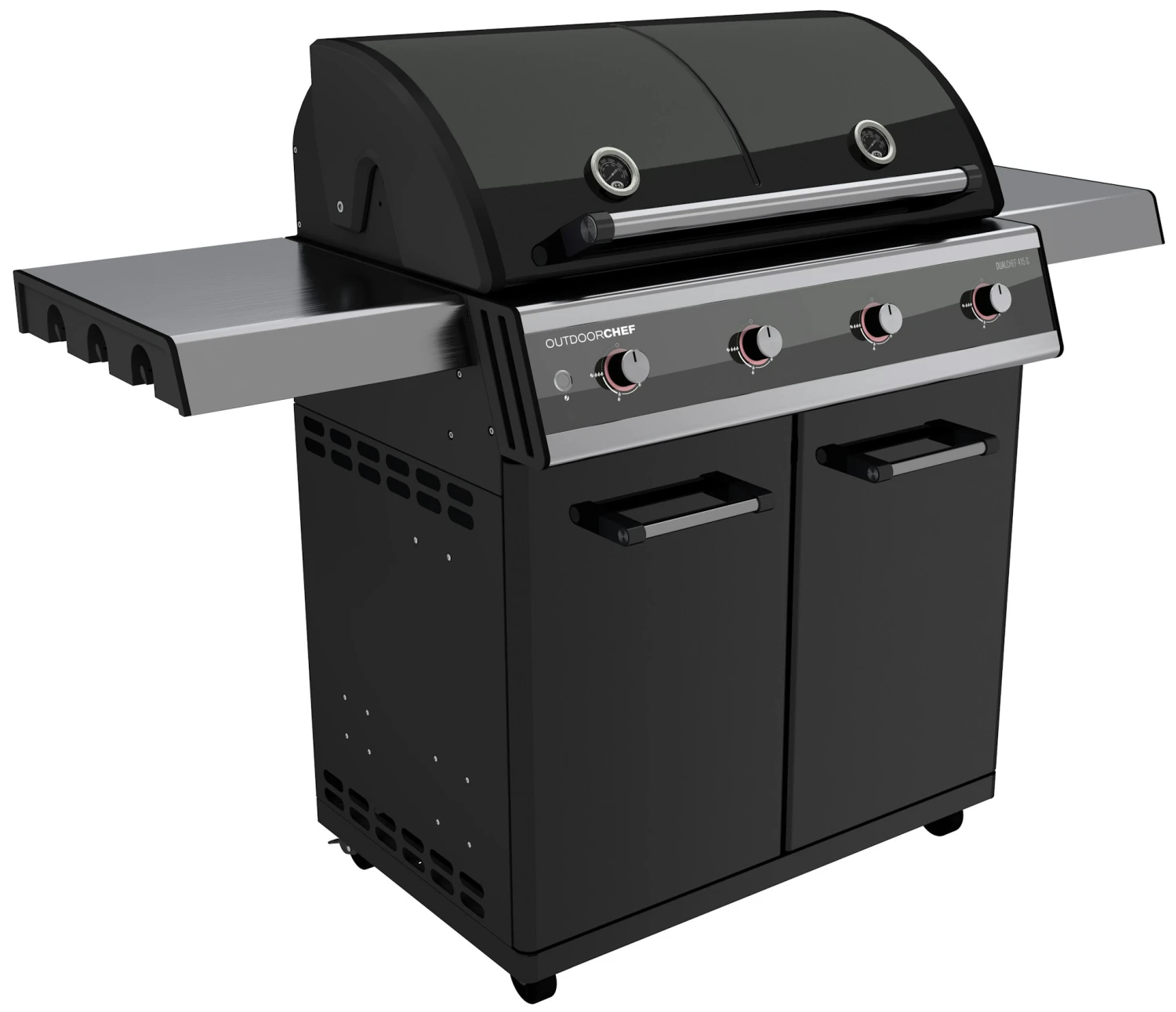 Outdoorchef Gasgrillstation Dualchef 415 G, Schwarz 3 Outdoorchef Gasgrillstation Dualchef 415 G, Schwarz – Bild 3