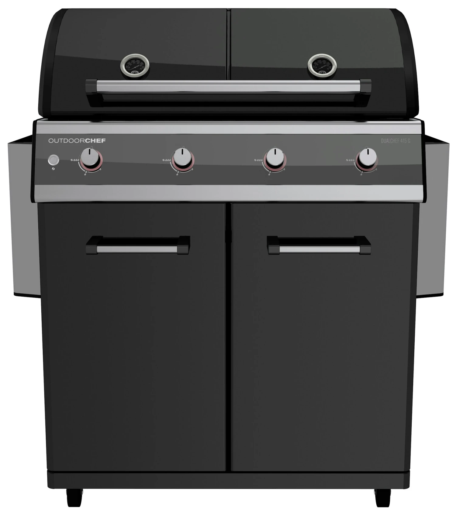 Outdoorchef Gasgrillstation Dualchef 415 G, Schwarz 2 Outdoorchef Gasgrillstation Dualchef 415 G, Schwarz – Bild 2