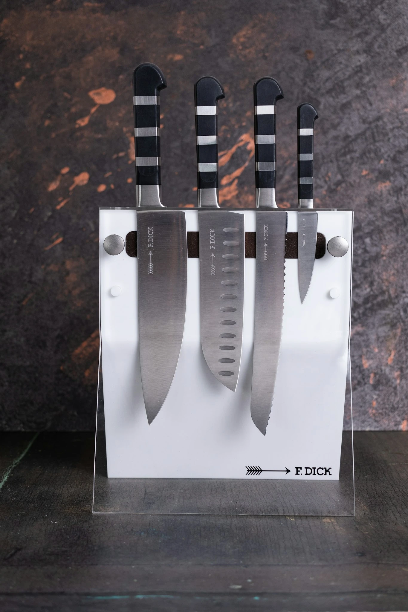 F. DICK Acryl-Messerblock 4 Knives Weiss 1905 4-teilig 4 F. DICK Acryl-Messerblock 4 Knives Weiss 1905 4-teilig – Bild 4