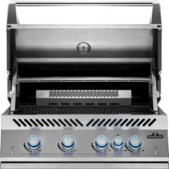 NAPOLEON 700-Series 32", Edelstahl, Einbau, Inkl. Drehspieß -Broil King Geschaft BIG32RB Grillhead Str Open KnobsOff Lit WarmingRackB 1