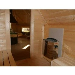 Wolff Finnhaus Grillkota 9 De Luxe Mit Saunaanbau -Broil King Geschaft Wolff Finnhaus Grillkota 9 de luxe Innenansicht 1