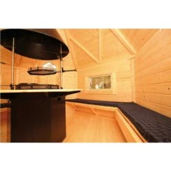 Wolff Finnhaus Grillkota 9 De Luxe Mit Saunaanbau -Broil King Geschaft Wolff Finnhaus Grillkota 9 de luxe Innenansicht 2