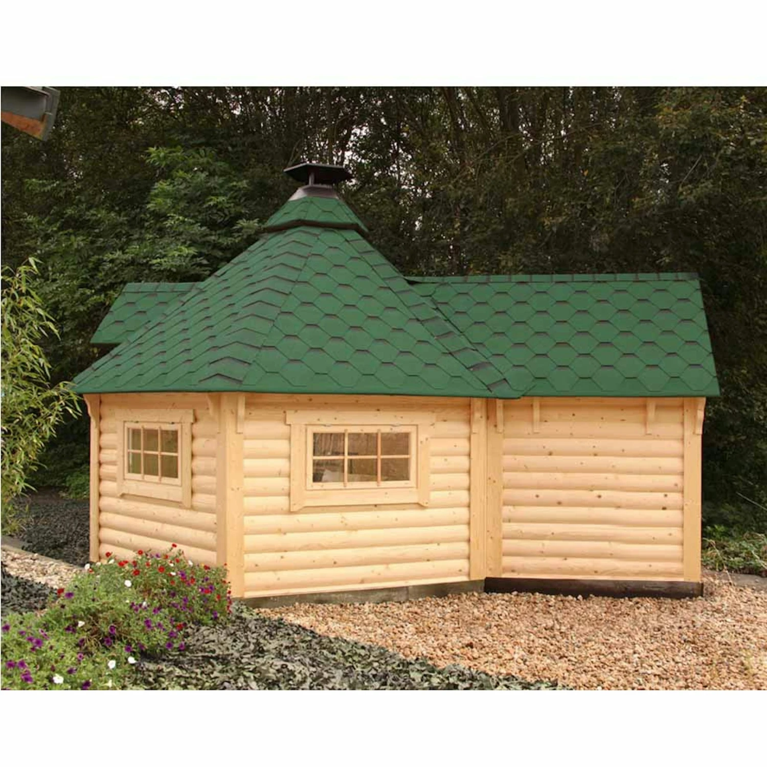 Wolff Finnhaus Grillkota 9 De Luxe Mit Anbau 4 Wolff Finnhaus Grillkota 9 De Luxe Mit Anbau – Bild 4