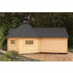 Wolff Finnhaus Grillkota 9 De Luxe Mit Saunaanbau -Broil King Geschaft Wolff Finnhaus Grillkota 9 de luxe mit Saunaanbau 2