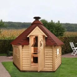 Wolff Finnhaus Grillkota 9 De Luxe (A) -Broil King Geschaft Wolff Finnhaus Grillkota 9 de luxe rote Schindeln