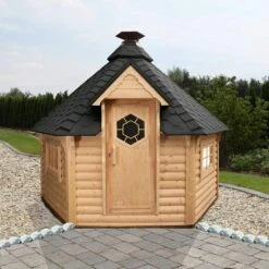 Wolff Finnhaus Grillkota 9 De Luxe (A) -Broil King Geschaft Wolff Finnhaus Grillkota 9 de luxe schwarze Schindeln