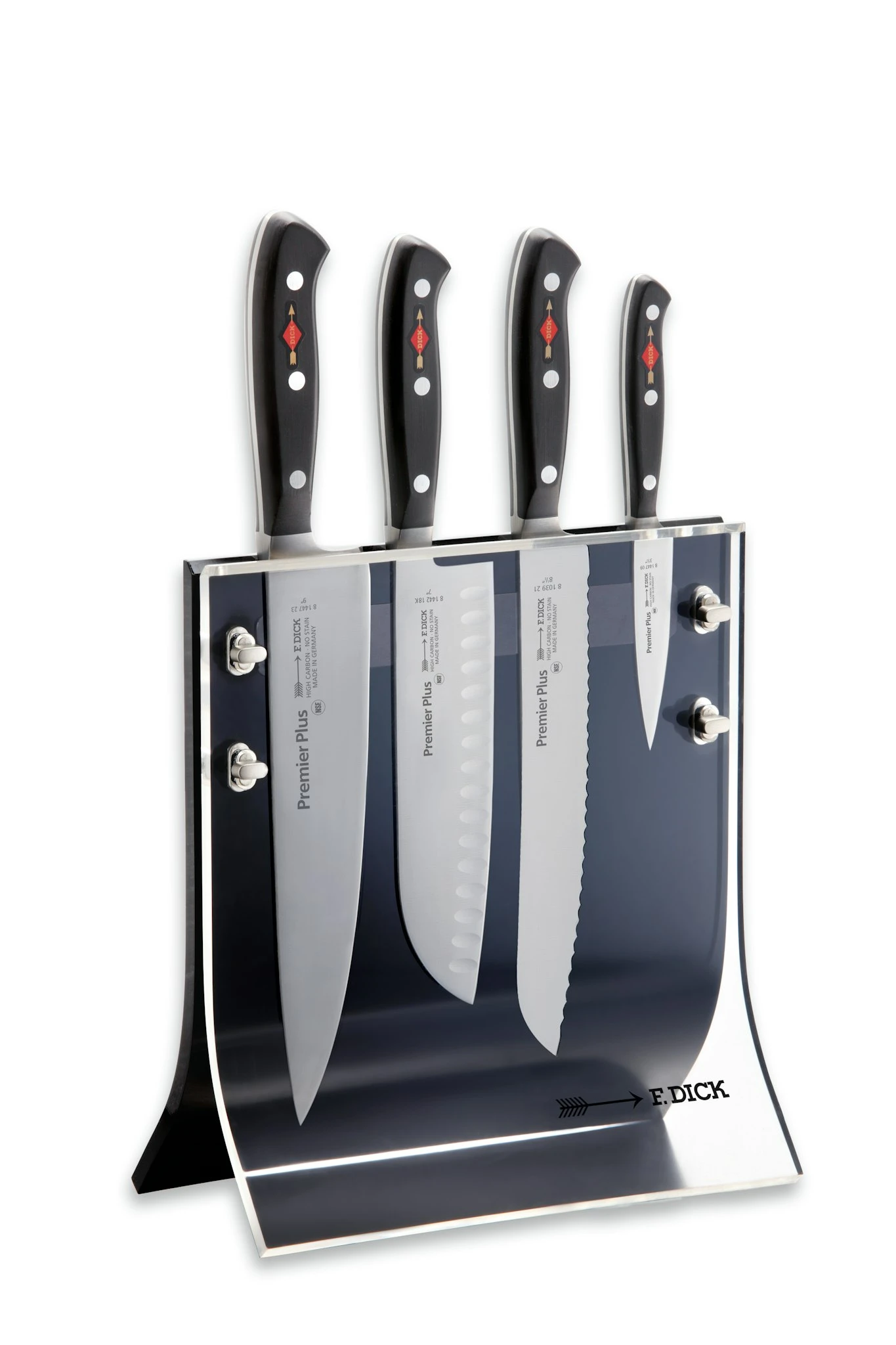 F. DICK Acryl-Messerblock 4 Knives 4-teilig Premier Plus 1 F. DICK Acryl-Messerblock 4 Knives 4-teilig Premier Plus