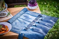 F. DICK Leder-Rolltasche 5-teilig Ohne Bestückung Schwarz -Broil King Geschaft dick 8106801 01 lederrolltasche 3