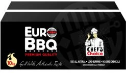 EuroBBQ Holzkohlebriketts Schwarz 10kg