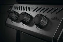 NAPOLEON Freestyle 365, 3 Hauptbrenner, Mit Sizzle Zone Seitenbrenner Und Tür, Graphit -Broil King Geschaft napo Freestyle Detail Knobs