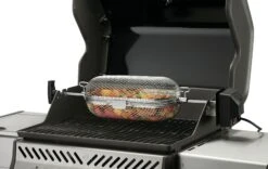 NAPOLEON Edelstahl-Grillkorb Für Drehspieß (64000) -Broil King Geschaft napoleon 64000 rotisserie basket in use veggies