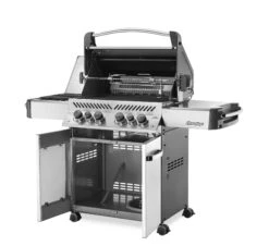 NAPOLEON Prestige 500 Edelstahl -Broil King Geschaft p500Stainless angle open 1