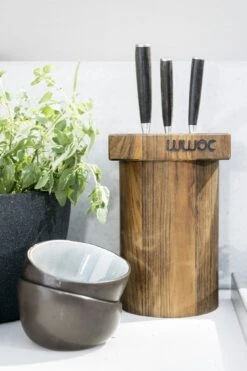 WWOO Messerblock Aus Eichenholz -Broil King Geschaft wwoo messerblock aus eiche 03