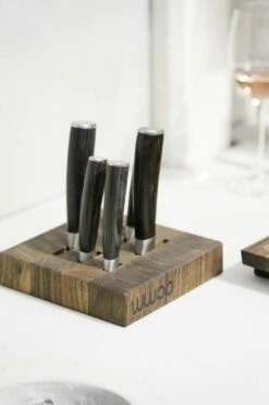 WWOO Messerblock Aus Eichenholz -Broil King Geschaft wwoo messerblock aus eiche 04